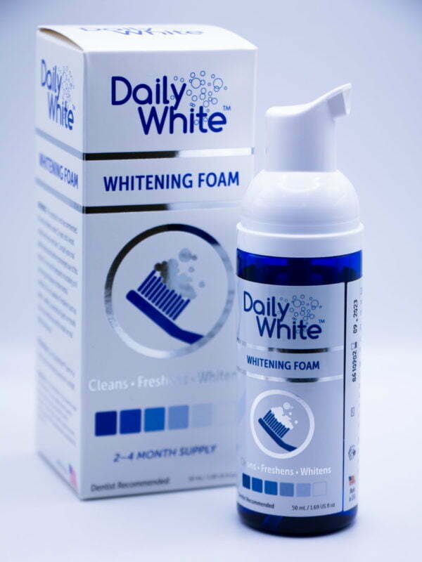 teeth whitening foam from Daily White.